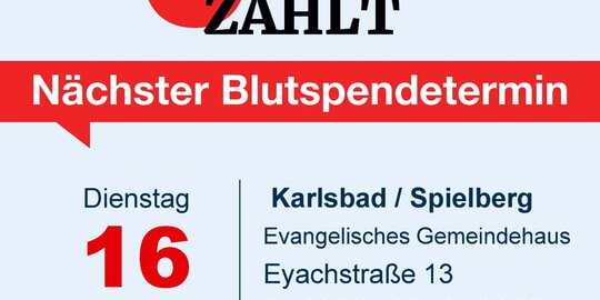 Jetzt gemeinsam zur Blutspendenaktion