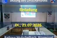 Sitzung des Ortschaftsrats &ndash; Einladung