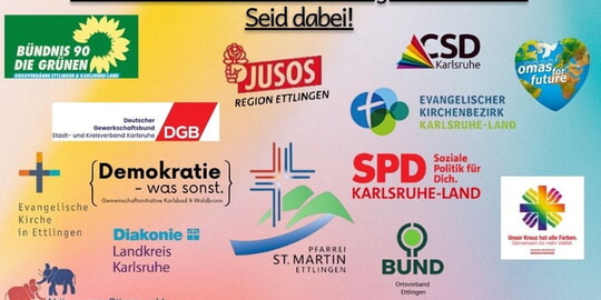 Kundgebung in Ettlingen am 16.Juli 19.00