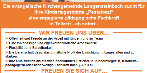 neue p&auml;dagogische Fachraft herzlich Willkommen 