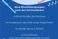 Start einer Blockfl&ouml;tengruppe
