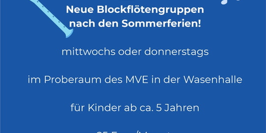Start einer Blockfl&ouml;tengruppe