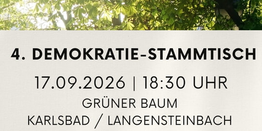 Einladung zum offenen Stammtisch