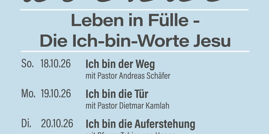 Termin&uuml;bersicht  15. -  22. Oktober