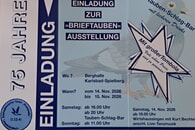 75 Jahre Brieftaubenz&uuml;chterverein 03341 &bdquo;Heimatliebe&ldquo; Langensteinbach &ndash; Herzliche Einladung zum Taubenfest!