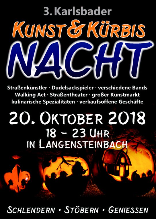 Plakat Kunst- und Kürbisnacht 2018