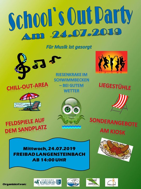 School's Out Party am 24.07.2019