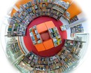 Gemeindebücherei von oben (Foto Michael Göricke)